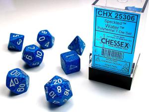 Speckled Polyhedral Water 7-Die Set