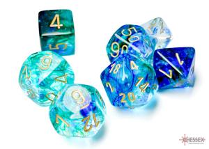 Nebula TM Oceanic/gold Luminary 7-Die Set