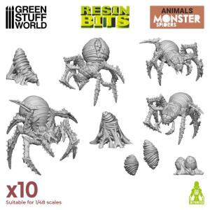 3D printed set - Monster Spiders