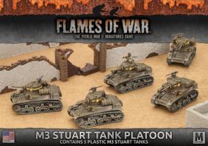 M3 Stuart Light Tank Platoon (5x Plastic)
