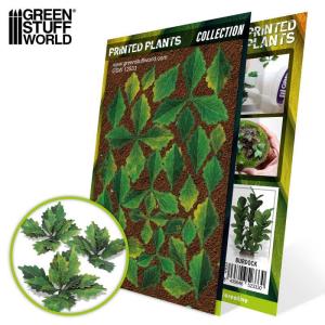 Colored Paper Plants - Burdock