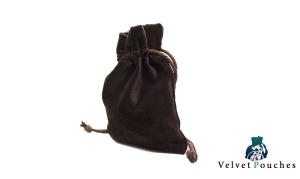 Velvet Pouch: Brown