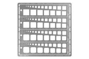 TAMIYA MODELING TEMPLATE (SQUARE, 1-10MM)