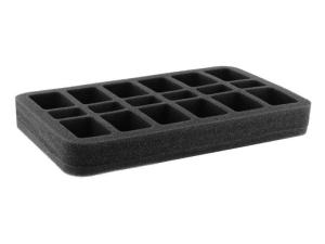 HS035BF01BO 35 mm (1.4 inch) half-size Figure Foam Tray with base