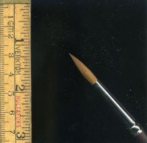 KOLINSKY RED SABLE SIZE 7 WATERCOLOR AND MINIATURE BRUSH