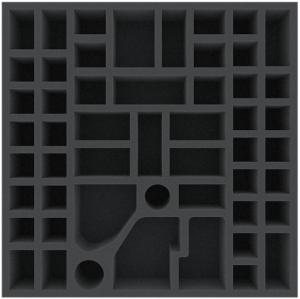 AGEL055BO 295 mm x 295 mm x 55 mm foam tray for board game boxes