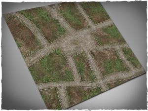 DeepCut Game mat - Cobblestone Streets (4x4 foot)