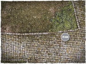 DeepCut Game mat - Cobblestone Streets (4x4 foot)