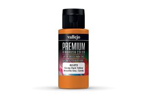 Vallejo Premium Airbrush Color: Candy Dark Yellow (60 ml)