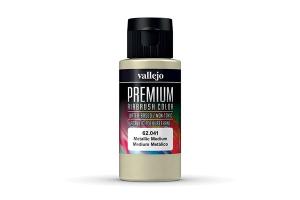 Vallejo Premium Airbrush Color: Metallic Medium (60 ml)