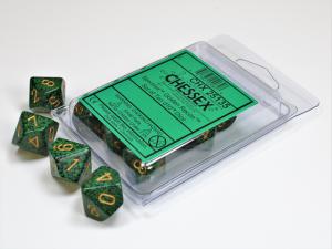 Golden Recon Speckled Polyhedral Ten d10 Set