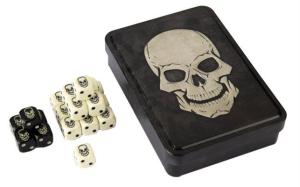 Skull Tin (x5 Black Dice x15 Bone Dice)