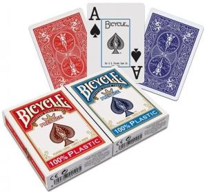 Playing Cards - Bicycle - Prestige 100% Plastic Jumbo Index (en lek)