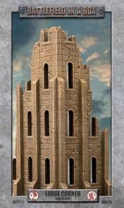 Gothic Battlefields - Large Corner - Sandstone (x1) - 30mm