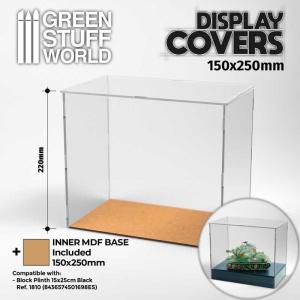 Acrylic Display Covers 150x250mm (22cm high)