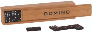 Domino Game In Wooden Box (stor träask)