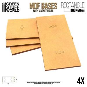MDF Bases - Rectangle 100x60mm