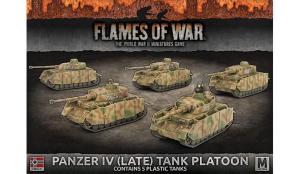 PANZER IV (LATE) PLATOON (x5 plastic tanks with schurzen)