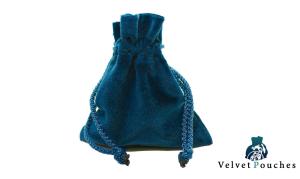 Velvet Pouch: Blue