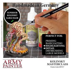 Wargamer Brush - Masterclass Kolinsky (black handle, triangular)