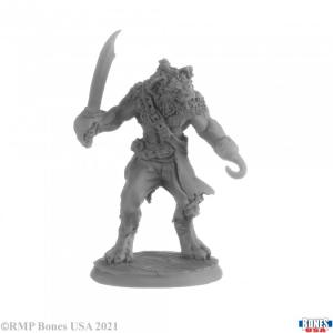 HAKKLE BLACKHOOK, GNOLL PIRATE (BONES USA)