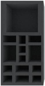 AUFE085BO 295 mm x 147,5 mm x 85 mm (3.35 inches) foam tray for board game boxes