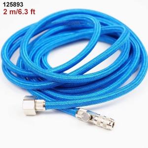 -BRAIDED HOSE WITH ADJUSTABLE AIR VALVE AND QUICK COUPLING 2m