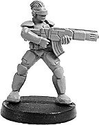 SYNTHA PROSTHENE SERGEANT WITH GAUSS RIFLE (1 figur)