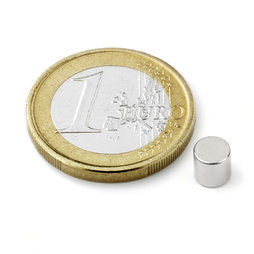 Disc magnet Ø 5 mm, height 5 mm (10)