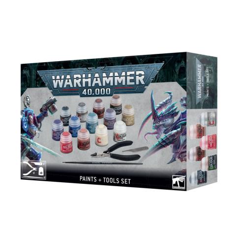 WARHAMMER 40000: PAINTS PLUS TOOLS SET
