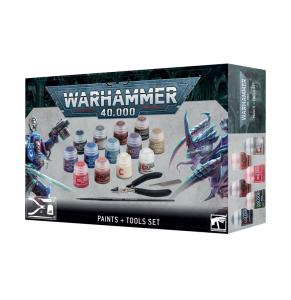 WARHAMMER 40000: PAINTS PLUS TOOLS SET (2023)