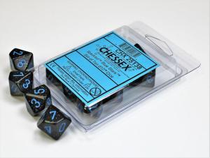 Blue Stars Speckled Polyhedral Ten d10 Set
