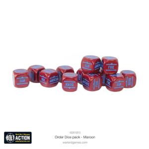 Orders Dice Pack - Maroon