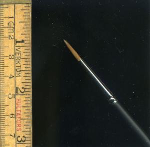 KOLINSKY RED SABLE SIZE 3 WATERCOLOR AND MINIATURE BRUSH