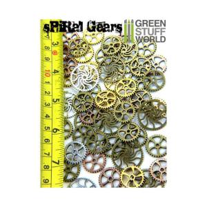 SteamPunk SPIRAL GEARS and COGS Beads 85gr