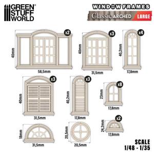 Arched Classic Miniature Windows - Large