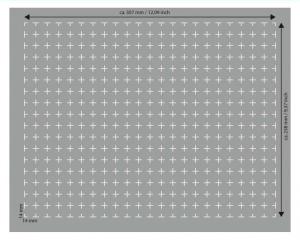 FS025RS 25 mm (1 Inch) Figure Foam Tray full-size Raster self-adhesive