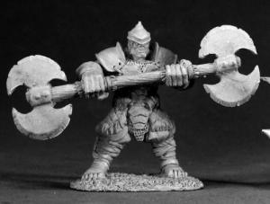 Kurz, Half Orc With Double Axe