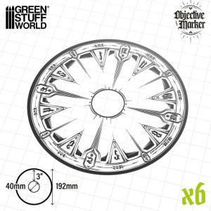 Clear Objective Marker Wh40k compatible