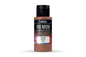 Vallejo Premium Airbrush Color: Metallic Copper (60 ml)
