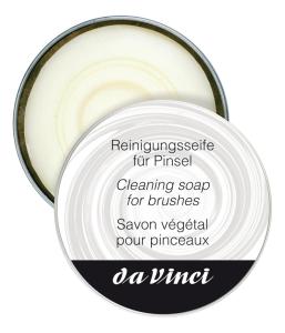 Da Vinci Penseltvål /Cleaning Soap for Brushes 85g in round metal box