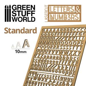 Letters and Numbers 10 mm STANDARD