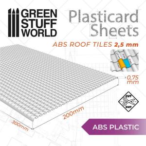 Plasticard - ROOF TILES Textured Sheet - A4