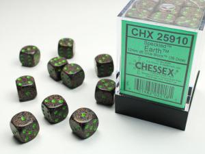 Speckled 12mm d6 Earth Dice Block (36 dice)