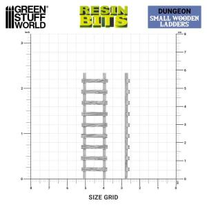 Small Wooden Ladders 1:48-1:35