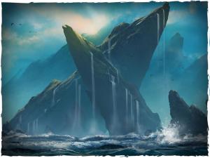 Card game mat - TCG Islands (24x14 inch)