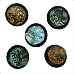 WarMachine Basic Terrain Bases, 30mm Round Beveled (5)