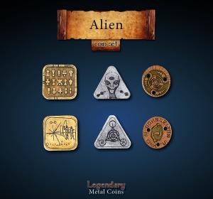 Alien Coin Set
