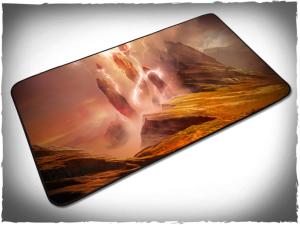 Card game mat - TCG Mountains (24x14 inch)