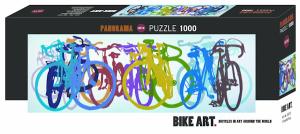 Bike Art, Colourful Row 1000 pieces Panorama